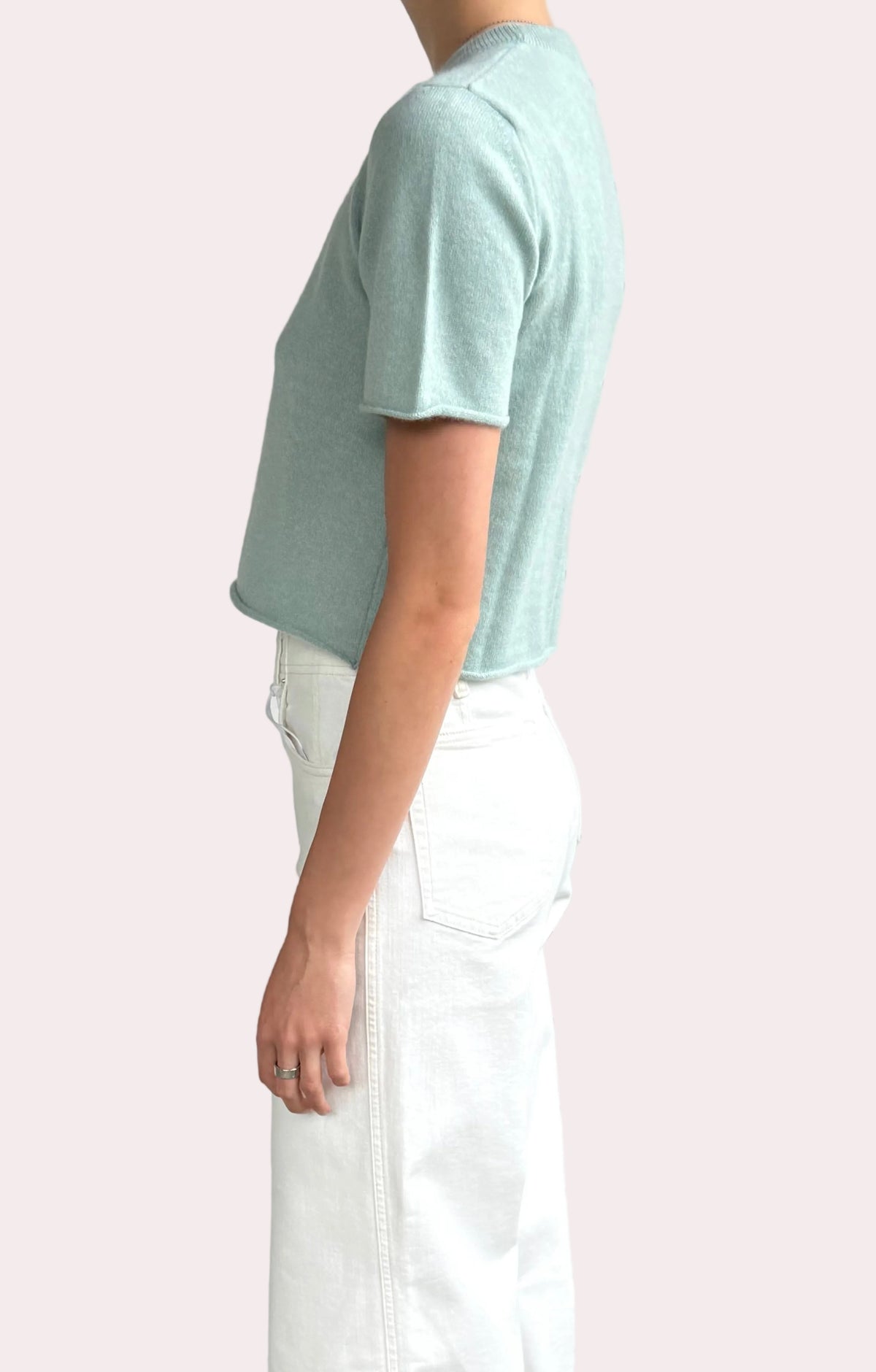 Short sleeve cashmere tee Dew