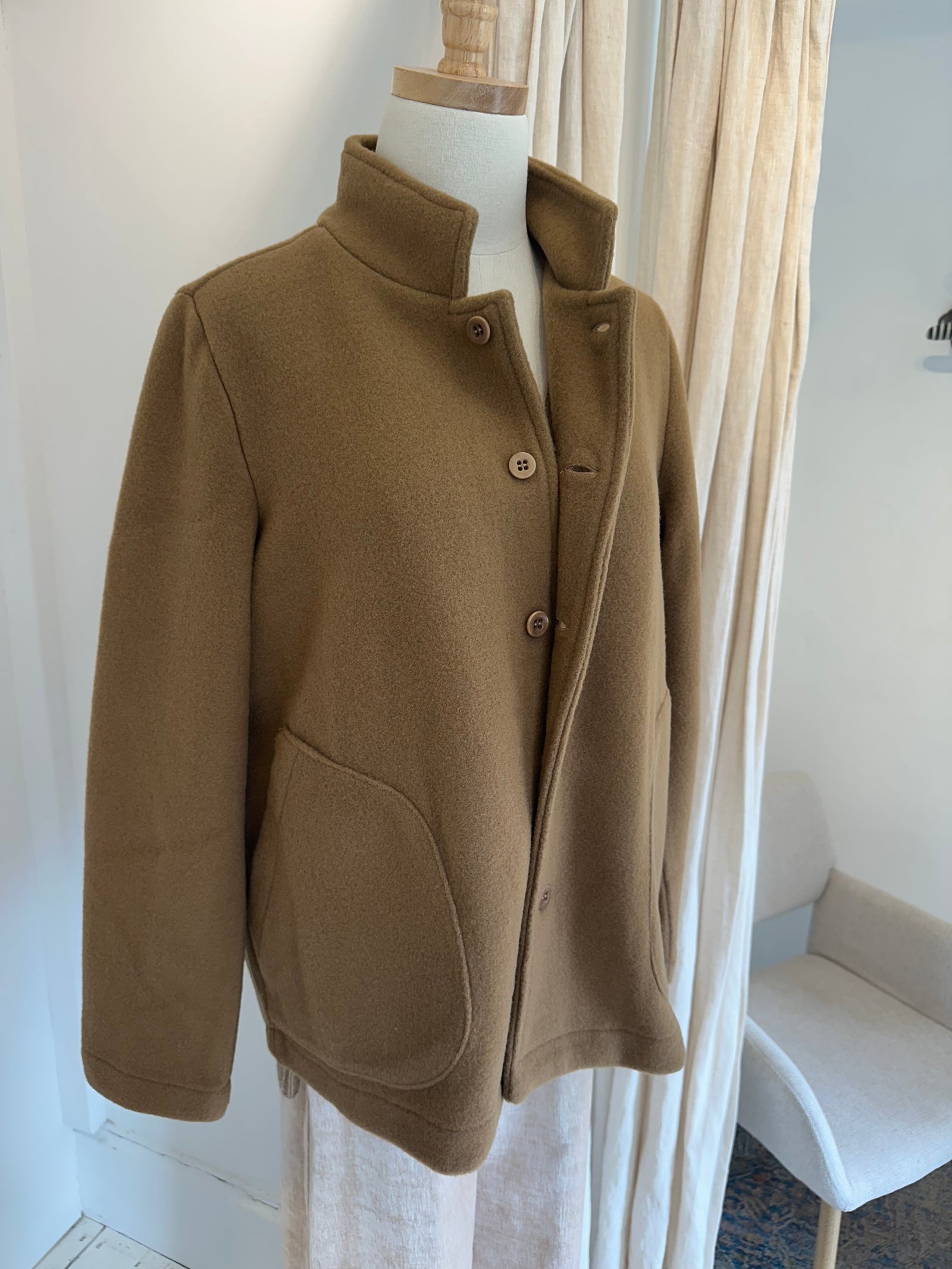 Giacca minos feltro camel