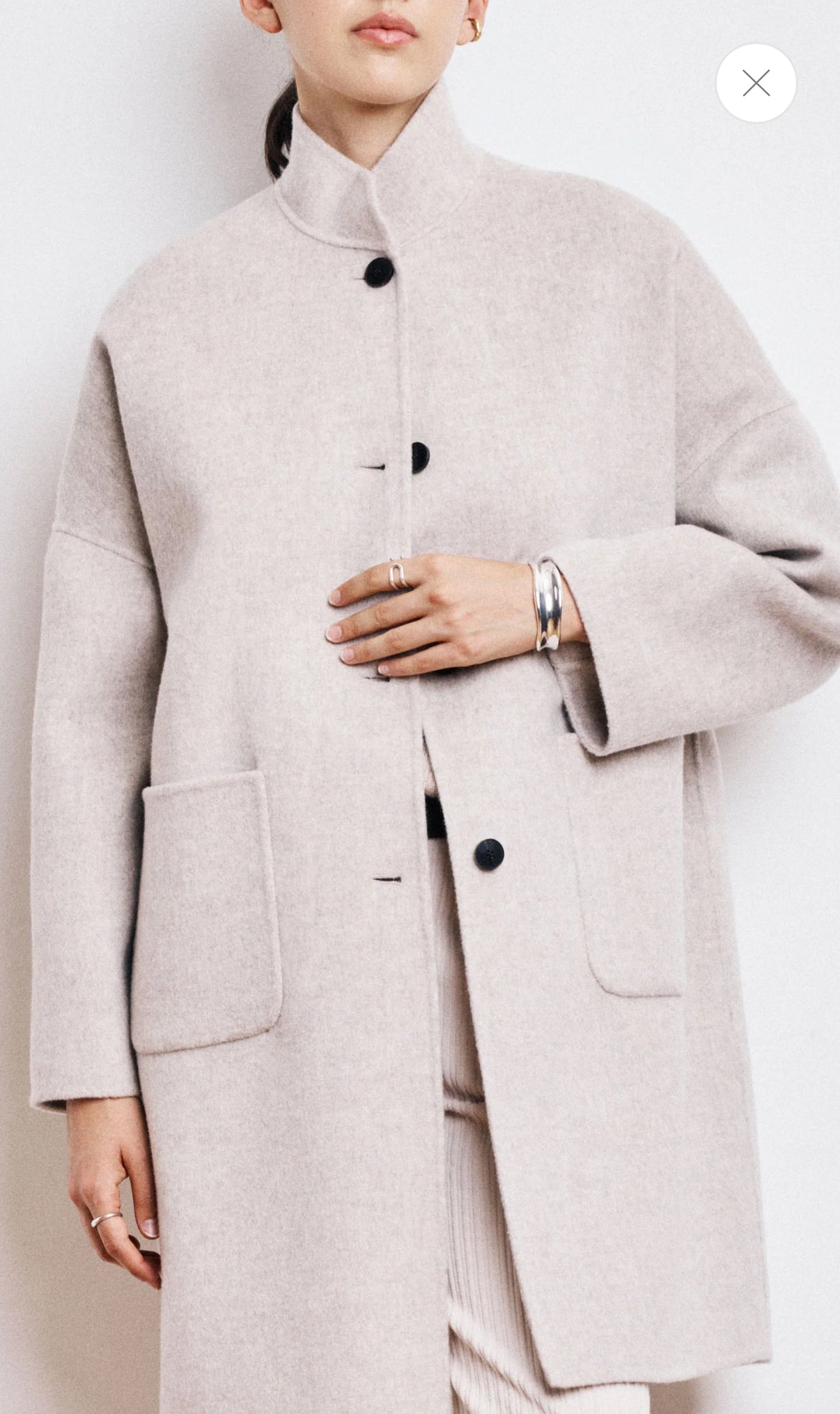 Vadim wool coat natural