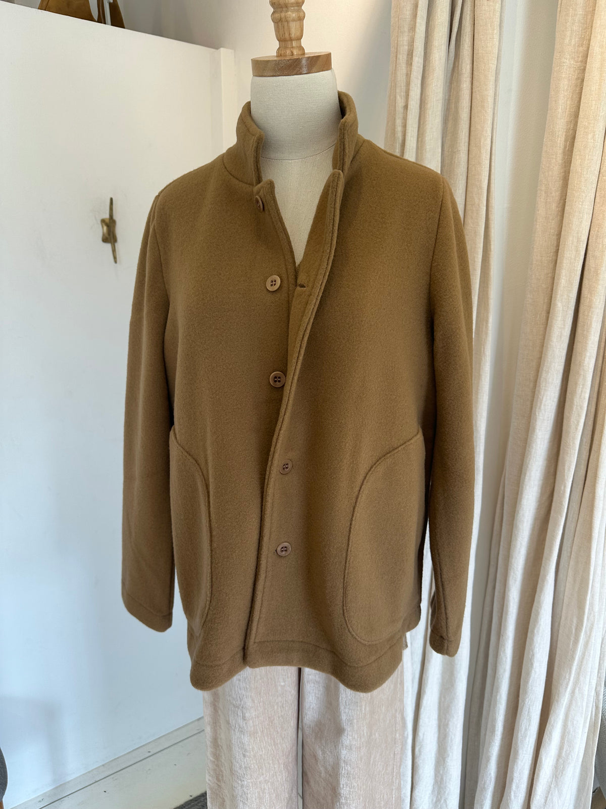 Giacca minos feltro camel