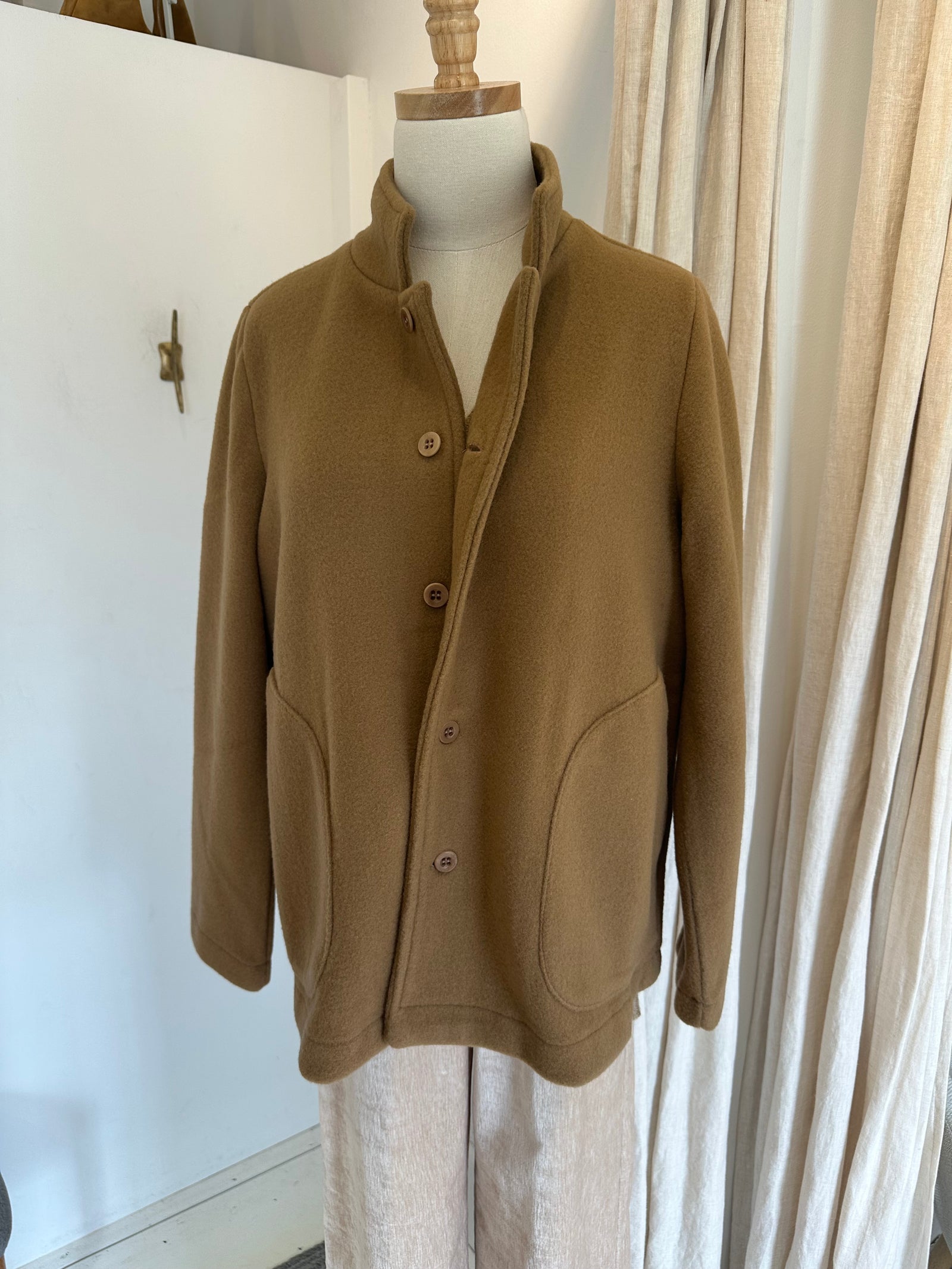 Giacca minos feltro camel