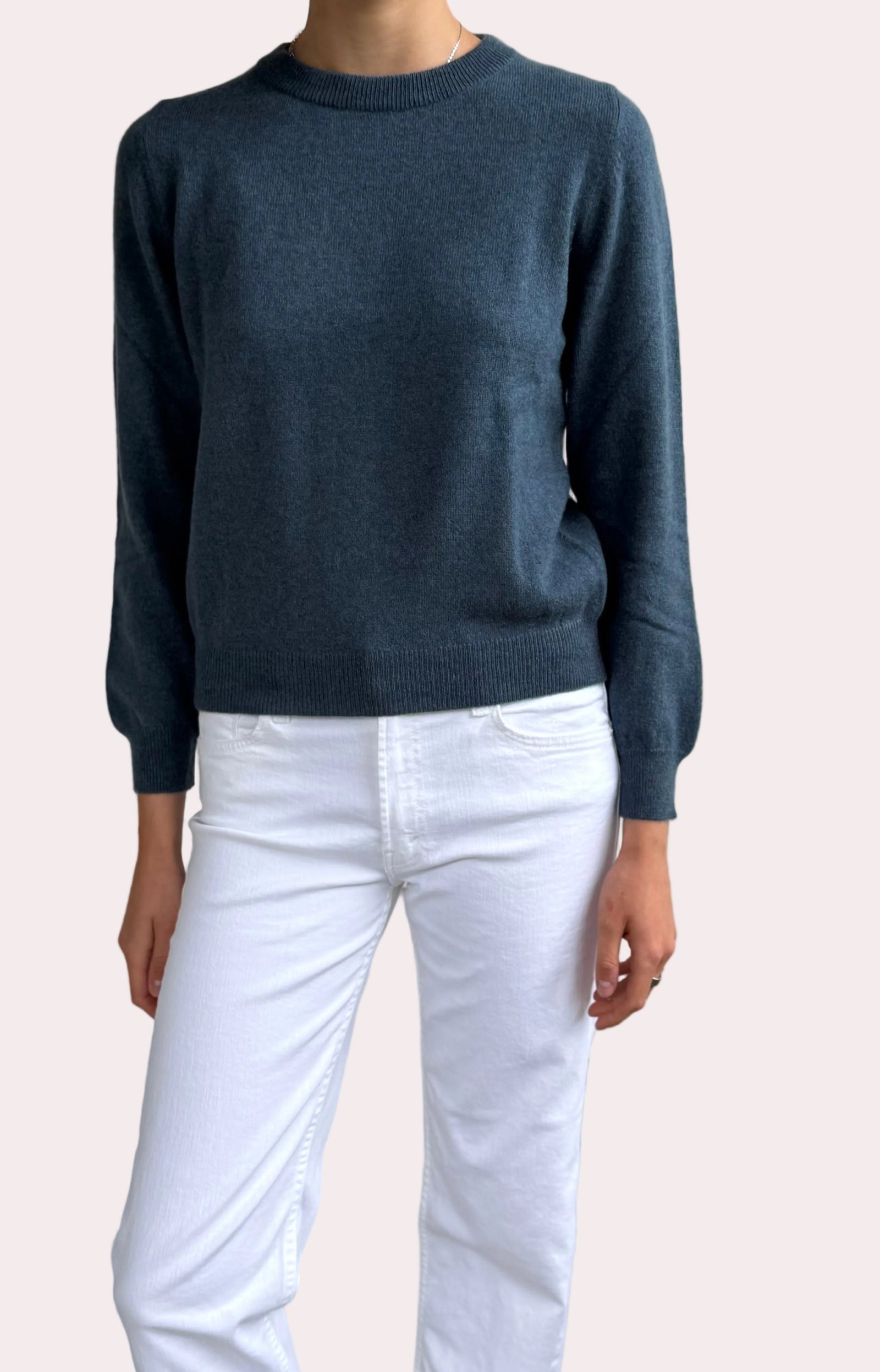 Classic crew cashmere sweater nocturnal