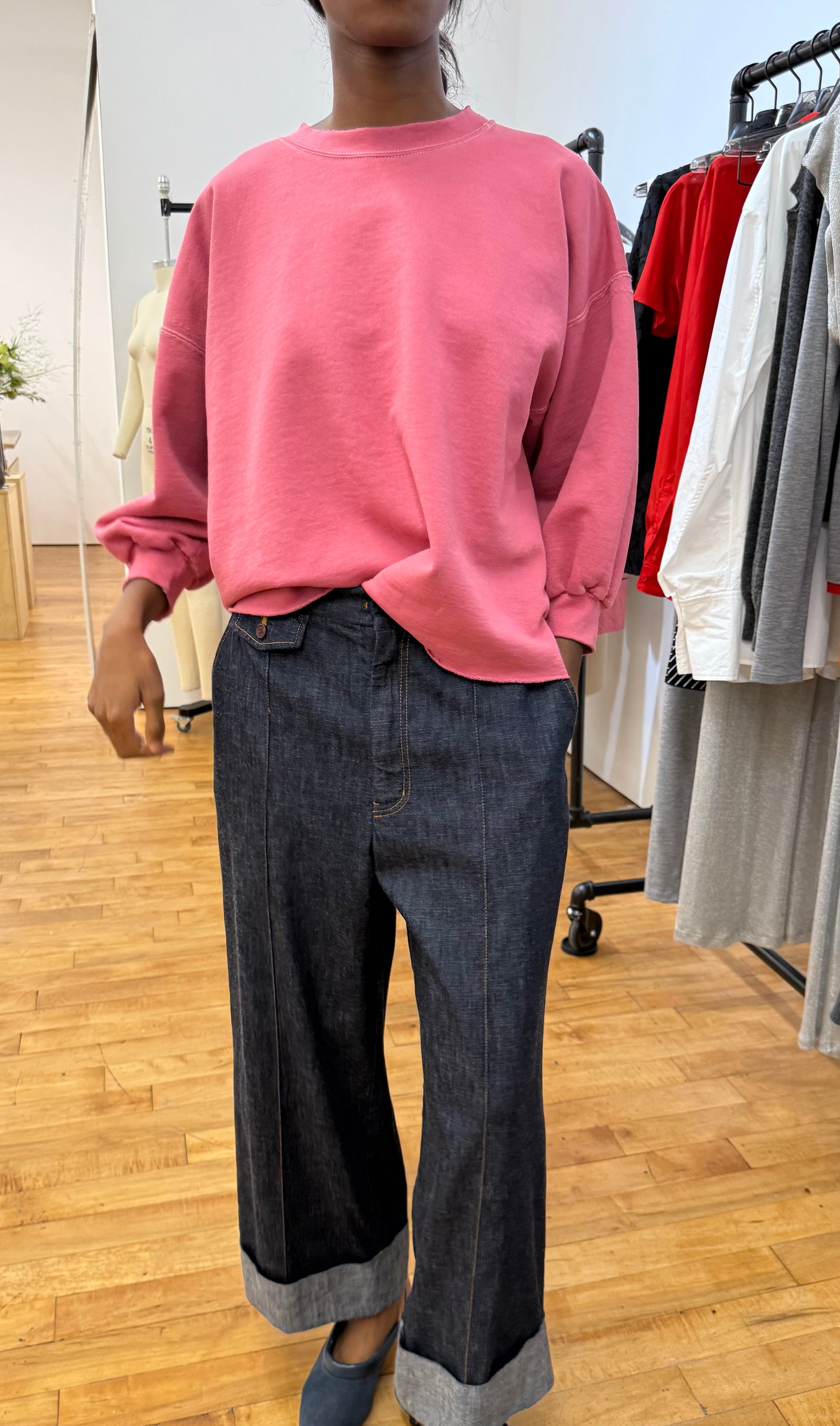 Fond sweatshirt rose