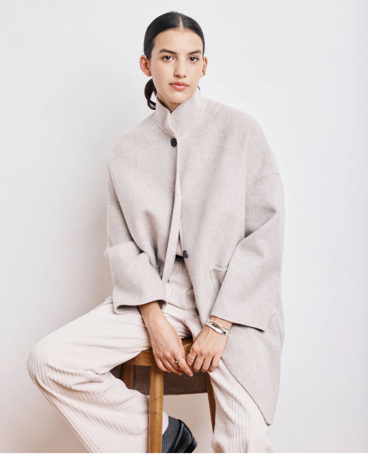 Vadim wool coat natural