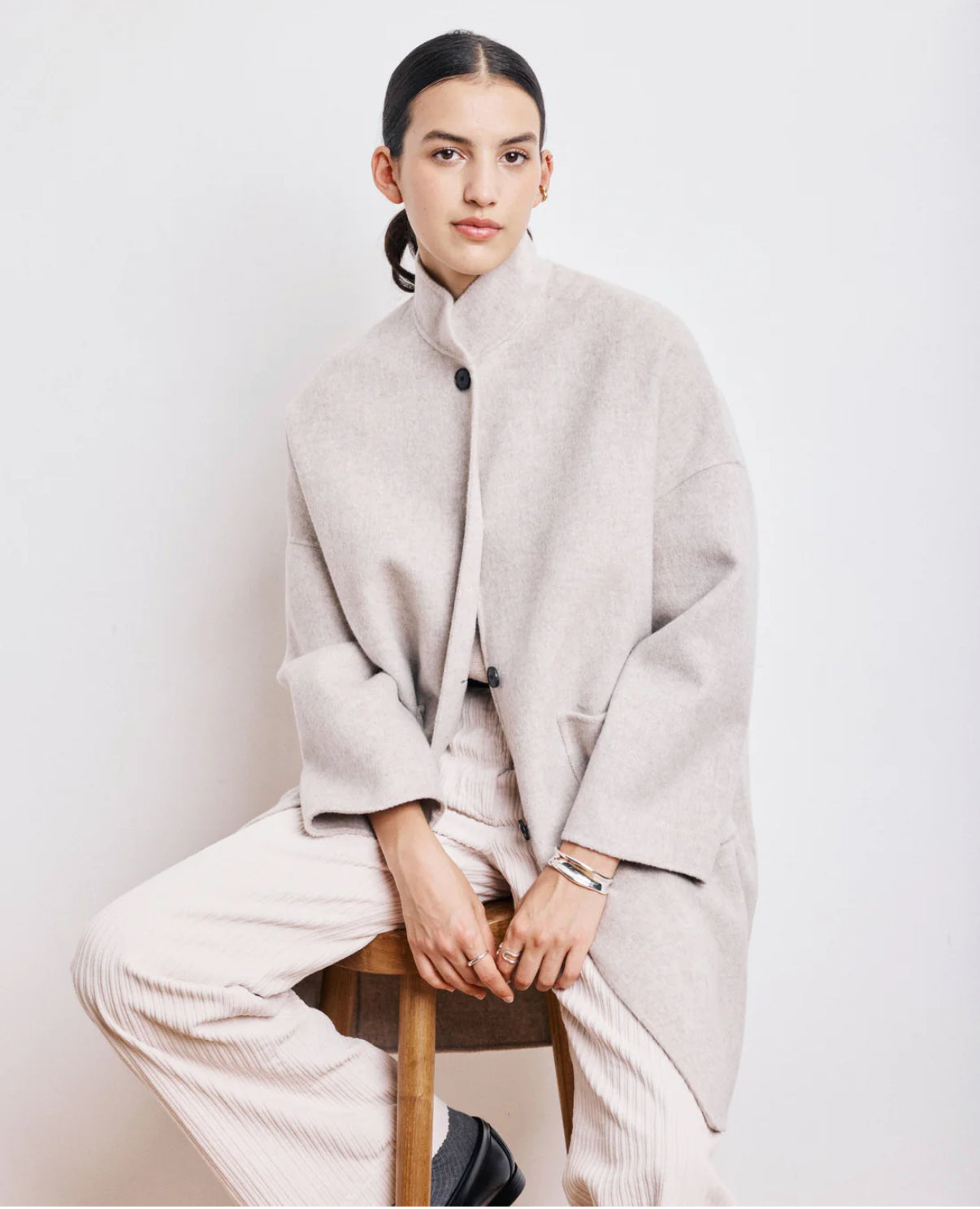 Vadim wool coat natural