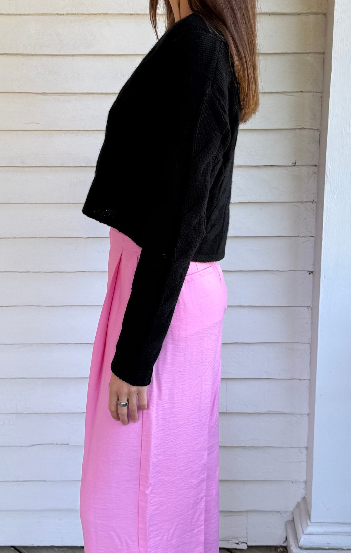 Sebastian B Relaxed Pleated Pant Dahlia Pink