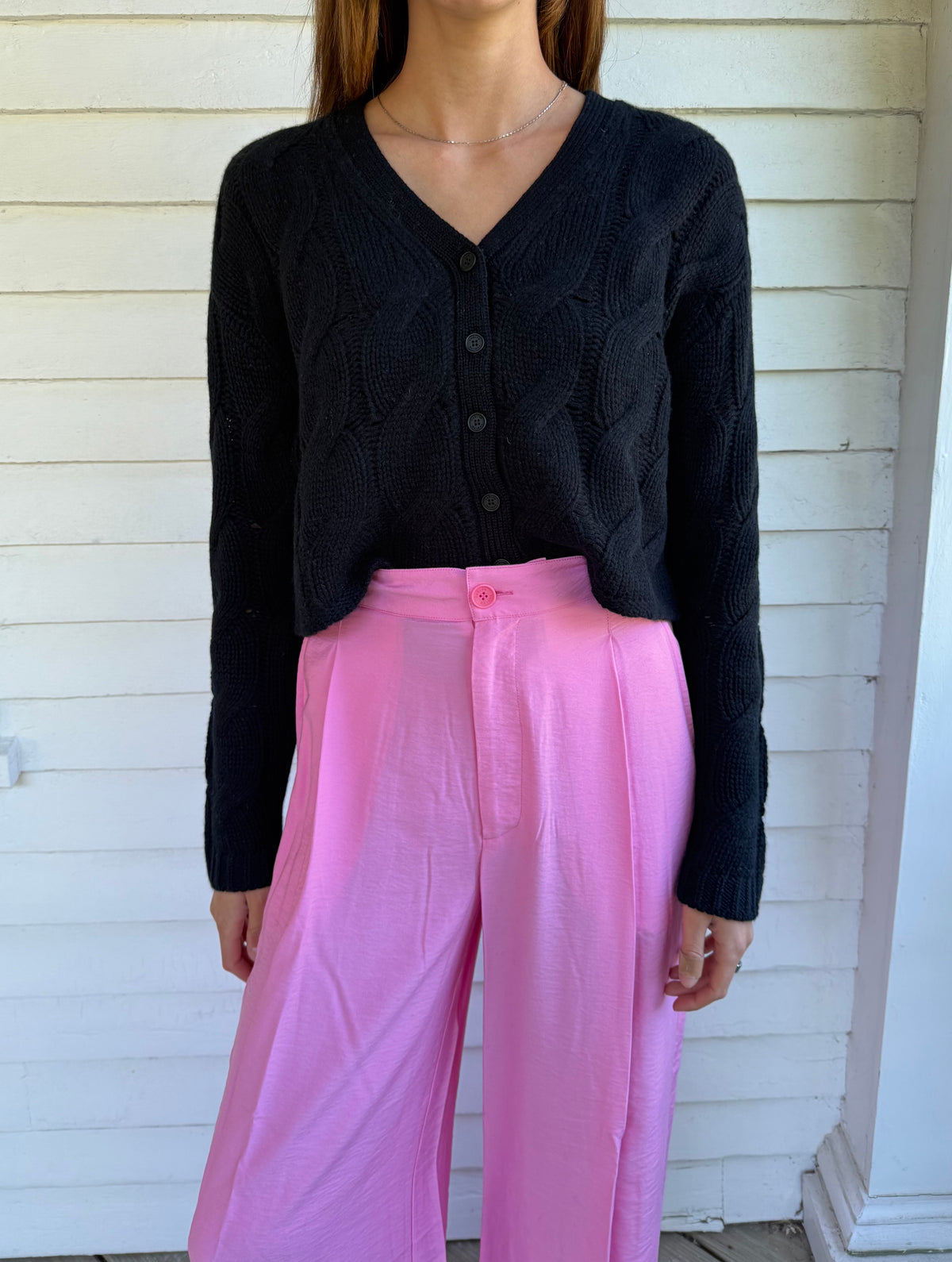 Sebastian B Relaxed Pleated Pant Dahlia Pink
