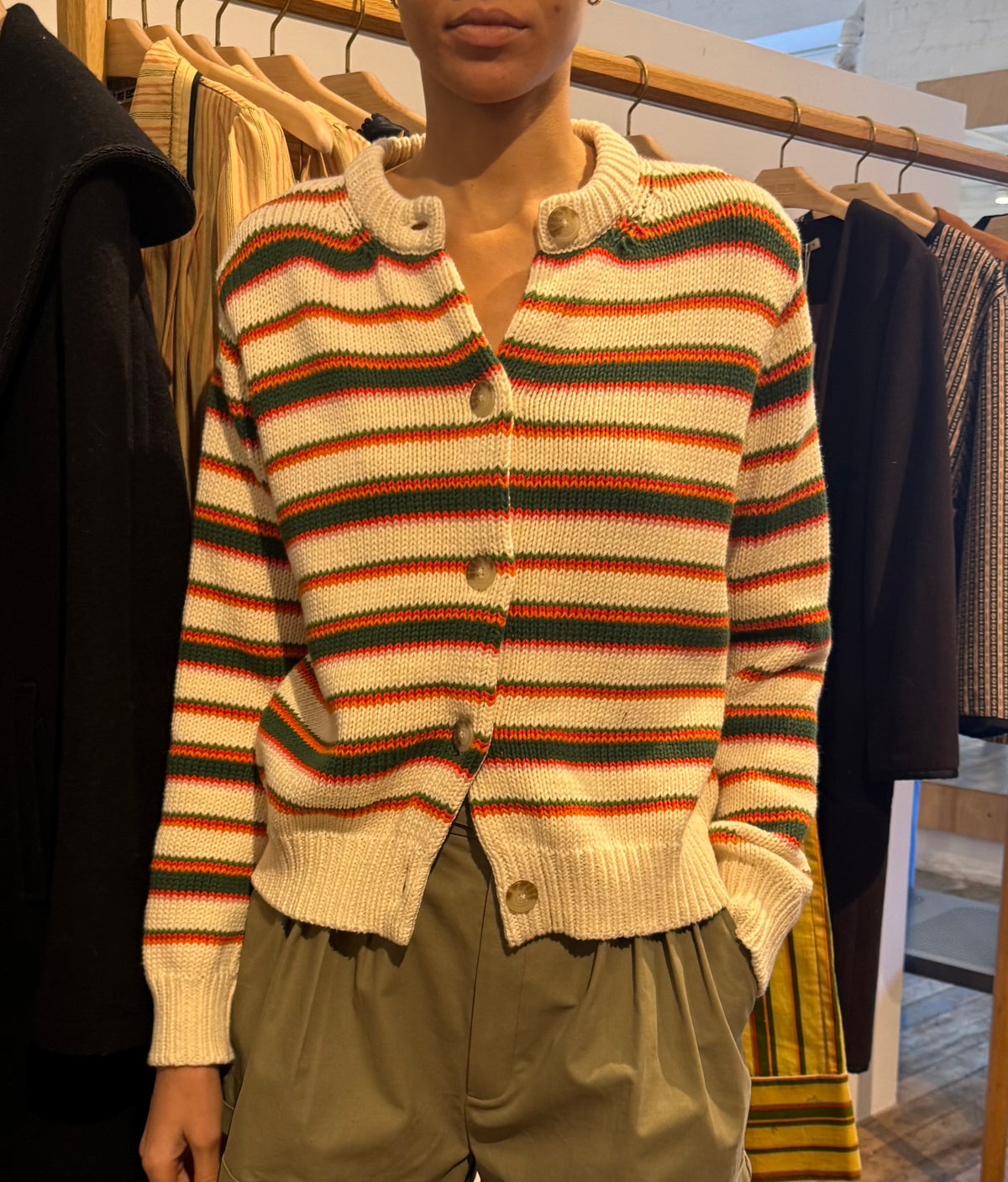 Lorene cardigan venice stripe