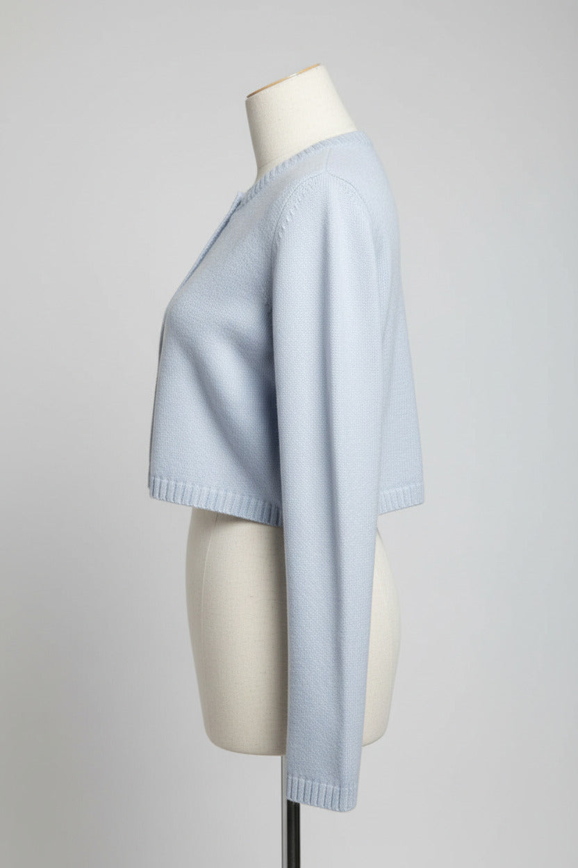 Cashmere Cropped Cardigan Chill
