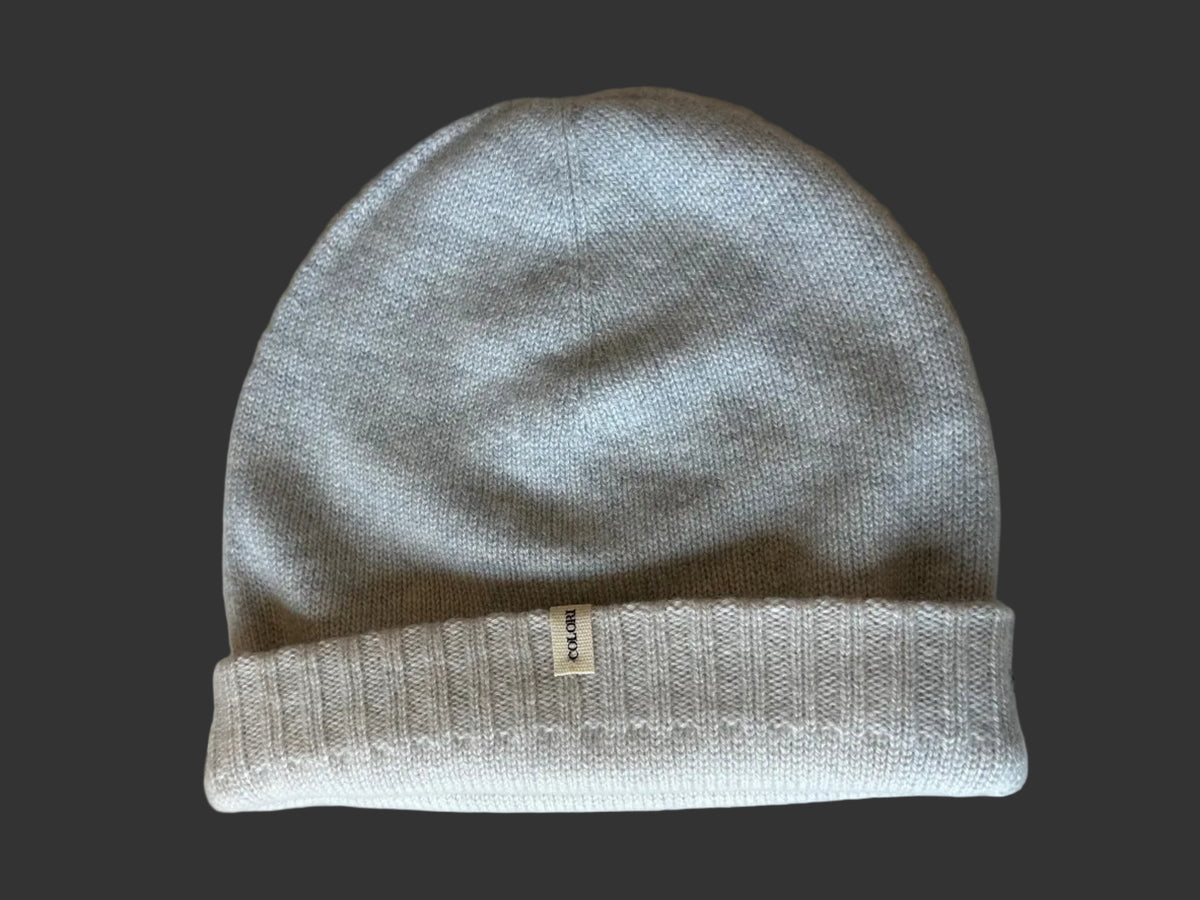 Cashmere Reversible Beanie Dust &amp; Stucco