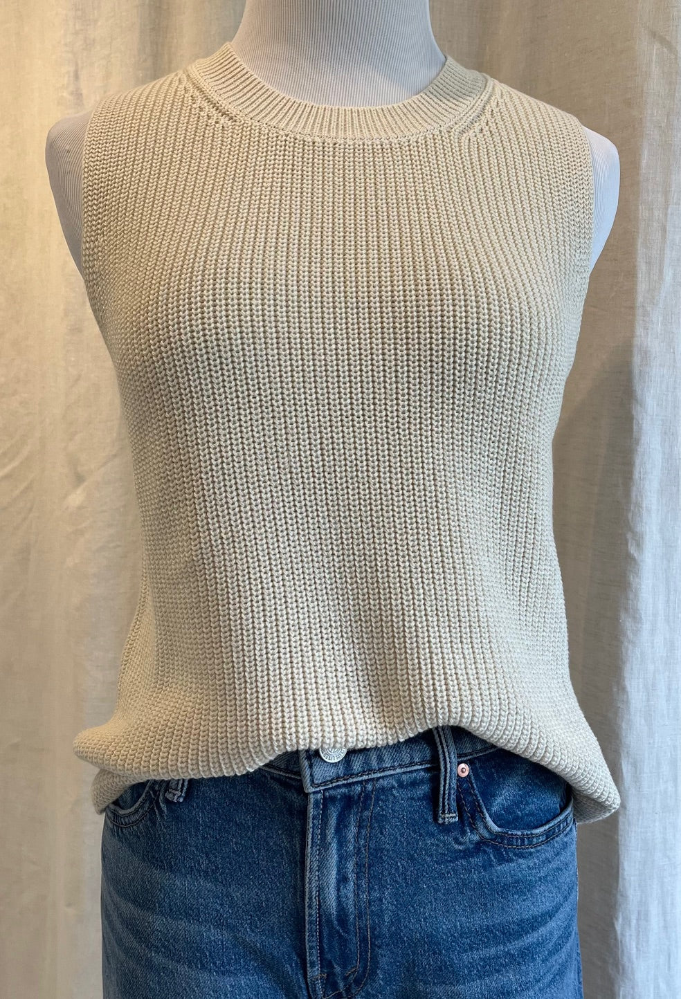Seretta Sweater Tank Cream
