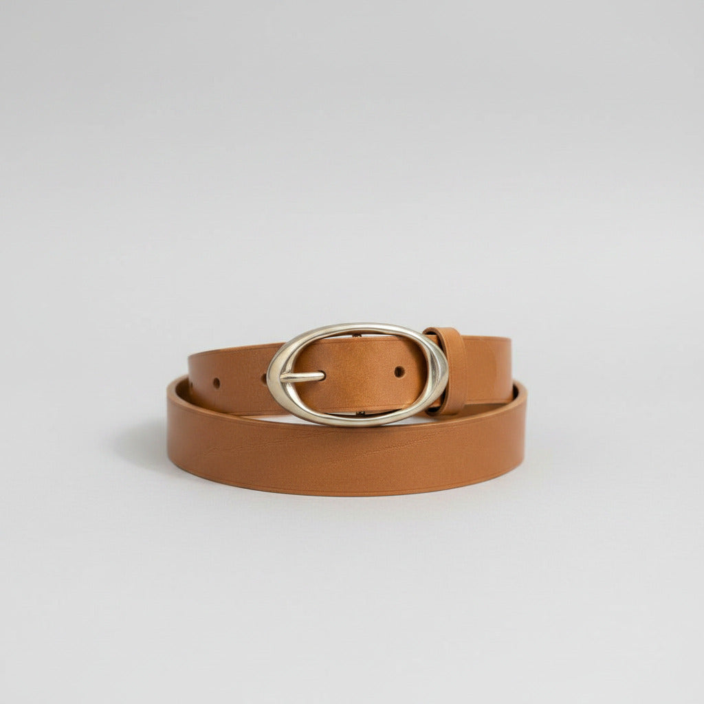 Narrow Belt Vintage Camel