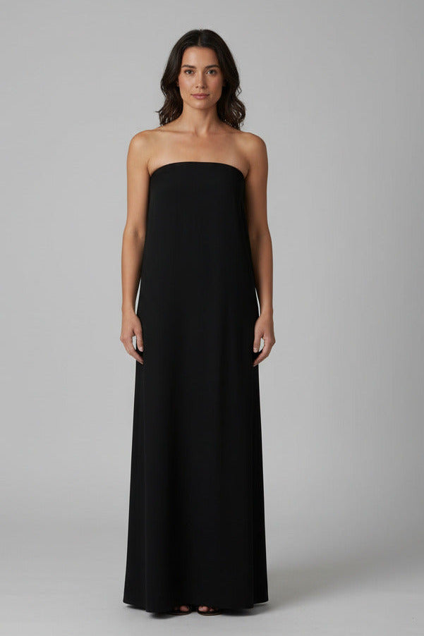 Arden Strapless Maxi Dress Black