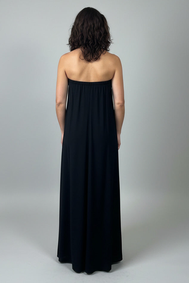 Arden Strapless Maxi Dress Black
