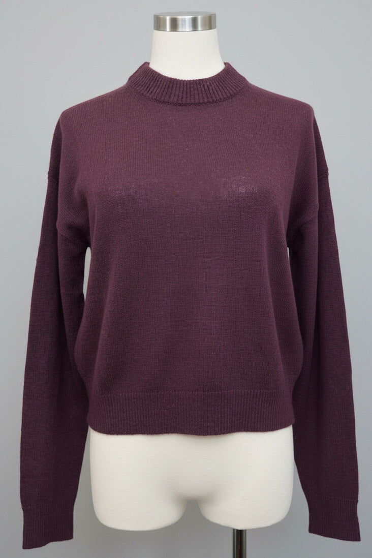rd sweater 1/1 crew dark elderberry