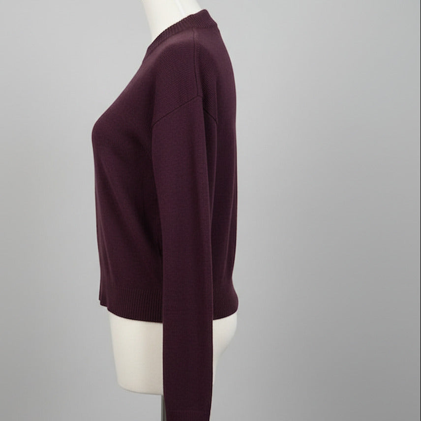 rd sweater 1/1 crew dark elderberry
