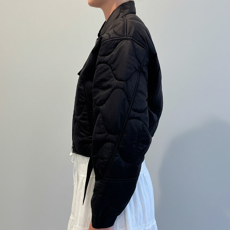 Iona quilted jacket deep roast
