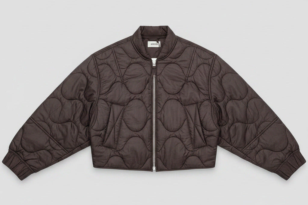 Iona quilted jacket deep roast