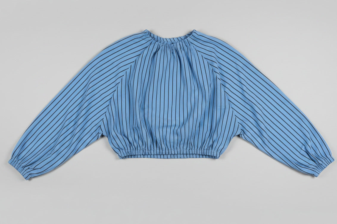Blanquita shirt blue black stripes