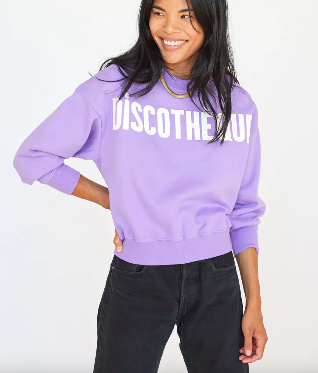 Le drop sweatshirt jacaranda discotheque