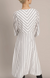 Jaillia dress ivory stripe