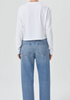 Mason cropped tee in white