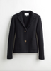the beale cotton blazer black