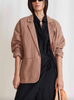 oversized blazer deep khaki