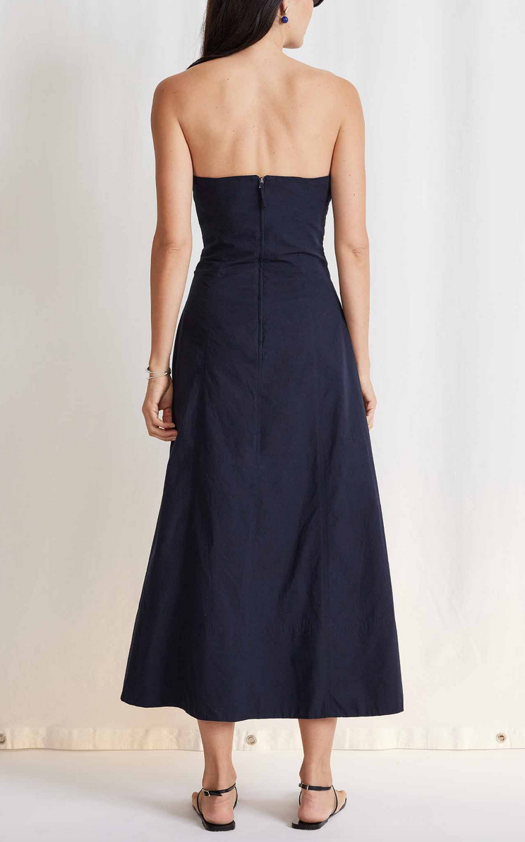 Todo strapless maxi black