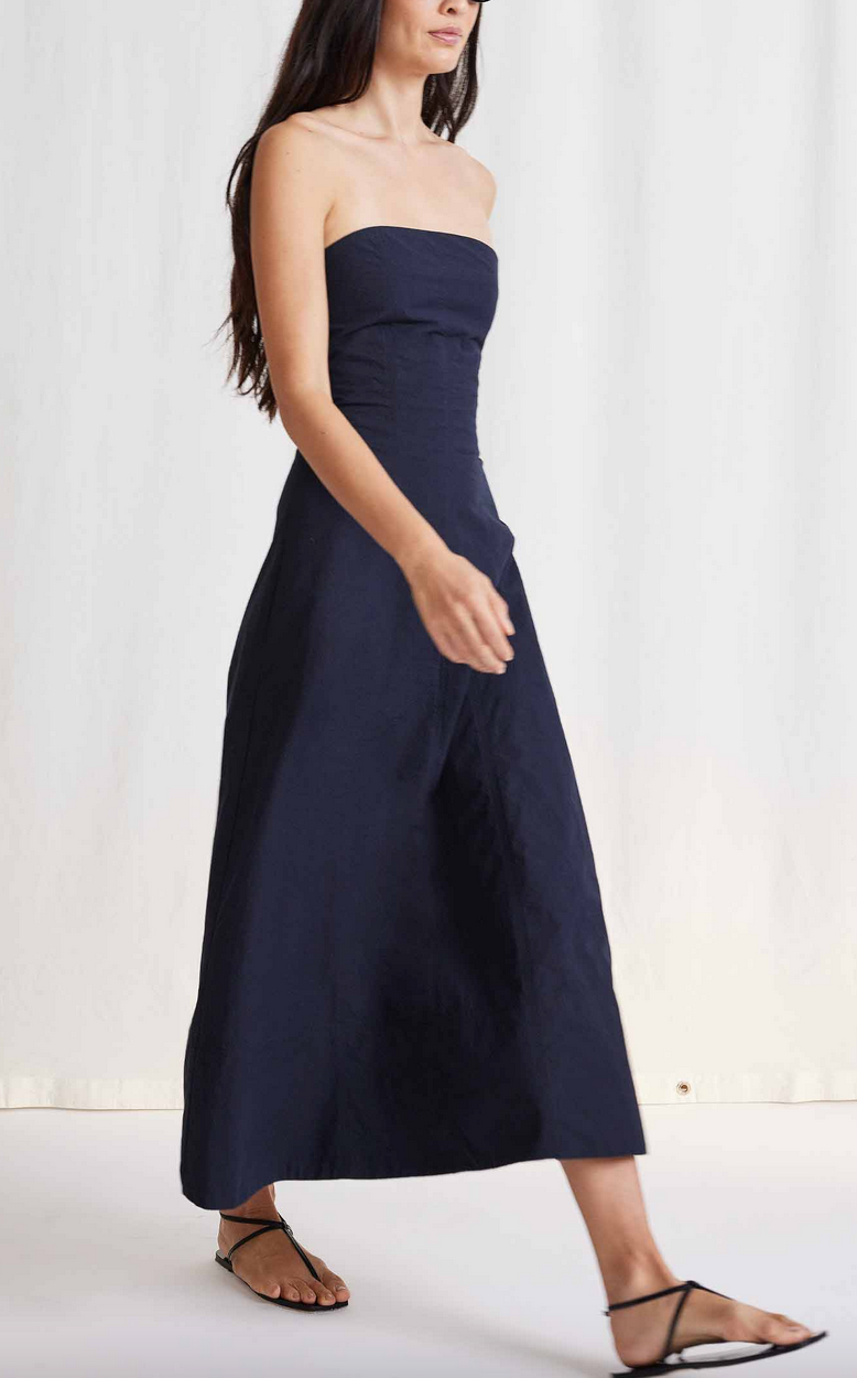 Todo strapless maxi black