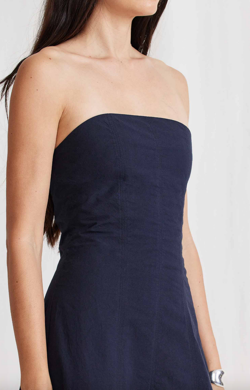 Todo strapless maxi black