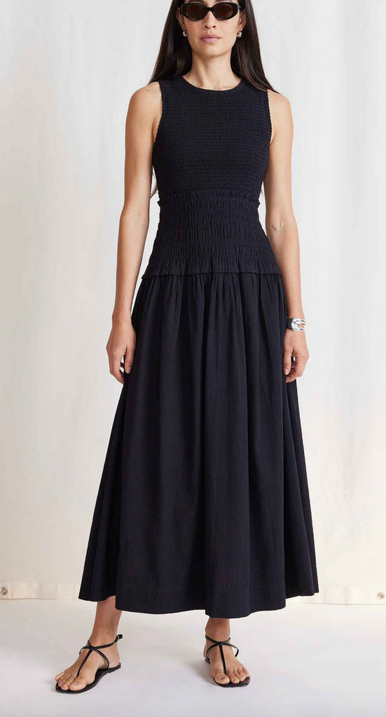siempre tank maxi dress black