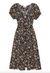 the seascape dress black paisley floral