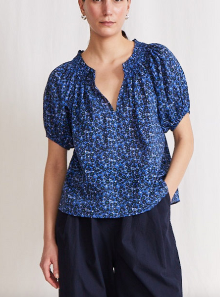 esparta short sleeve spagliato floral blue