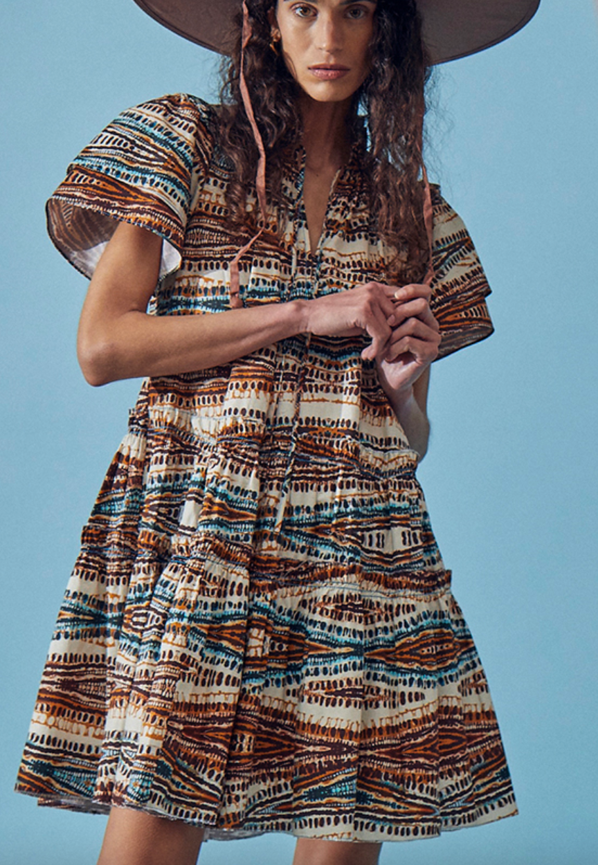 merritt dress zig-zag