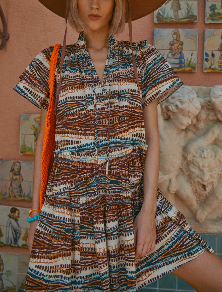 merritt dress zig-zag