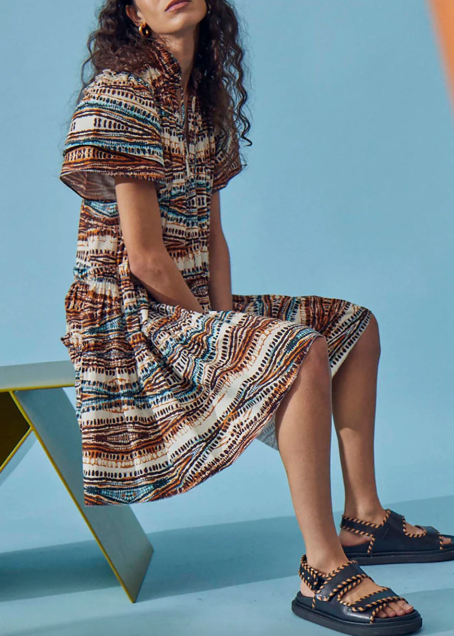 merritt dress zig-zag