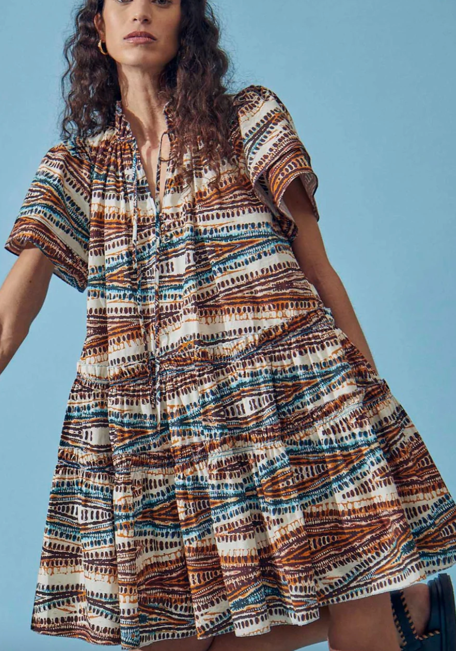 merritt dress zig-zag