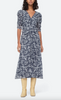 Suzie print dress navy
