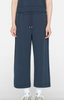 cropped wide leg sweatpant navy