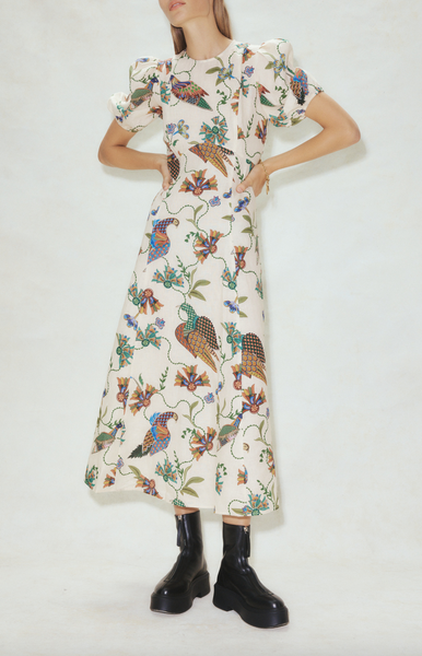 Birdie midi dress pearl