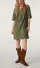 Dorise short dress green