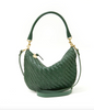 Petite moyen messanger evergreen woven zig-zag