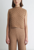Sage sweater tank camel