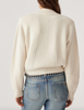 Belem long sleeve cardigan ecru