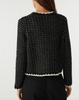 Bill long sleeve cardigan black and white