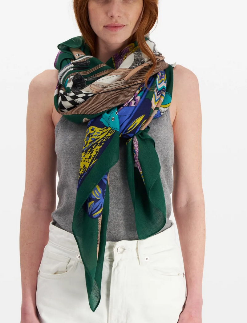 atelier scarf emerald
