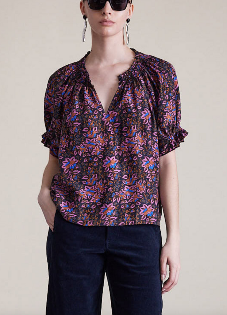 Kasin top folk foliage dark