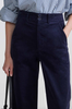 Mari barrel corduroy pant midnight