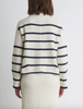 Brynn stripe sweater ivory and navy